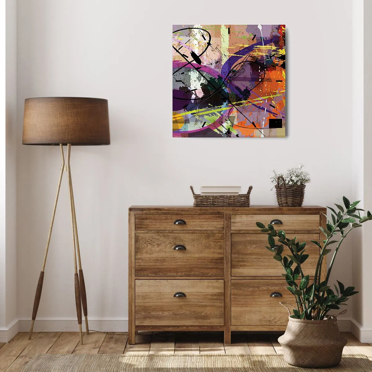 Wandklok - Klok - Je kunt rechtdoor of rondom - 40x40 cm