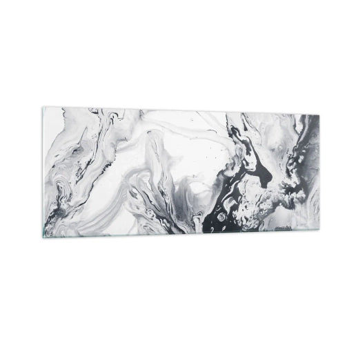 Schilderen op glas - Het binnenste van de aarde - 100x40 cm