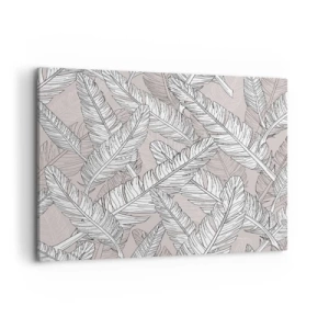 Schilderen op canvas - Een verenwerveling - 100x70 cm