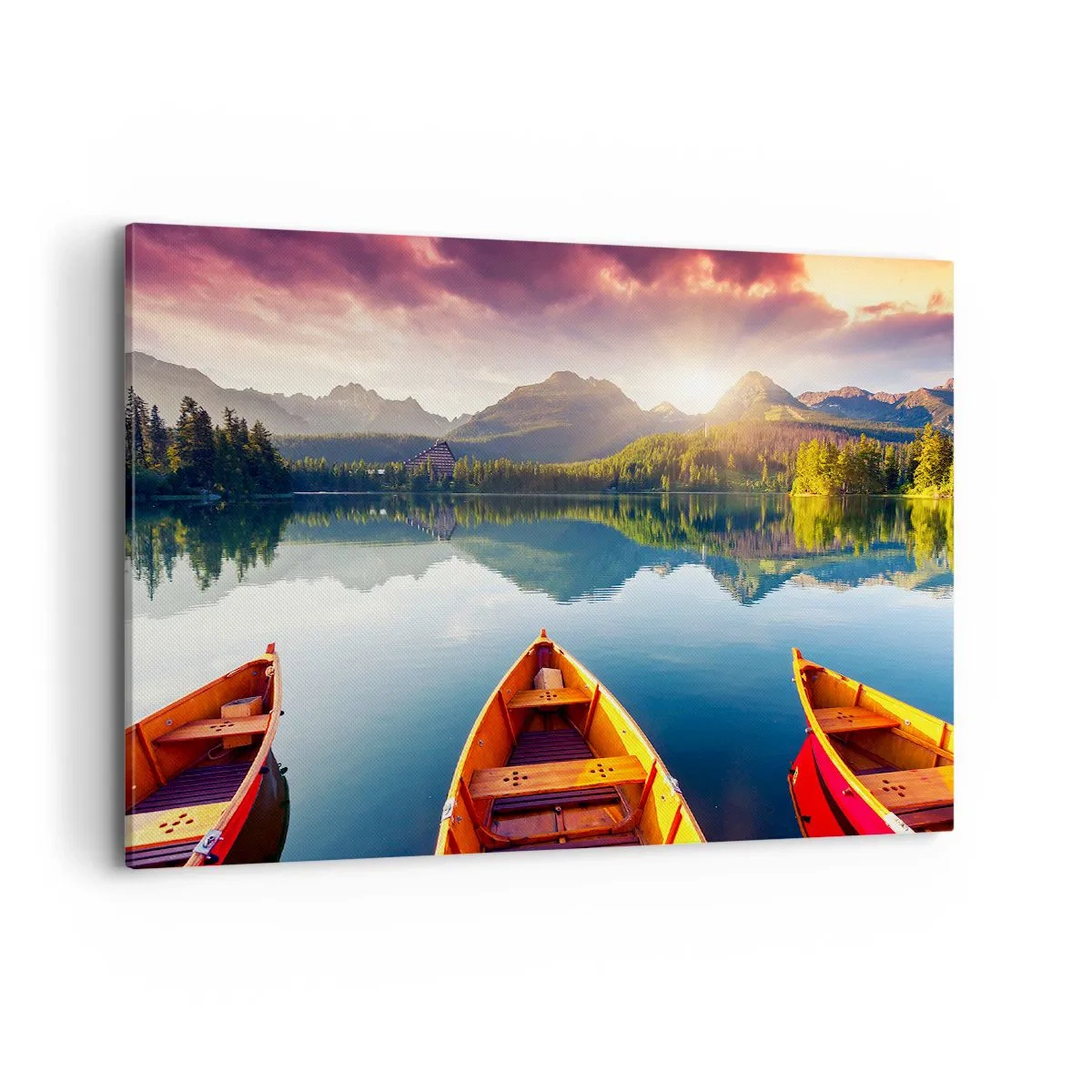 Schilderen op canvas - Niets tegen de natuur - 100x70 cm