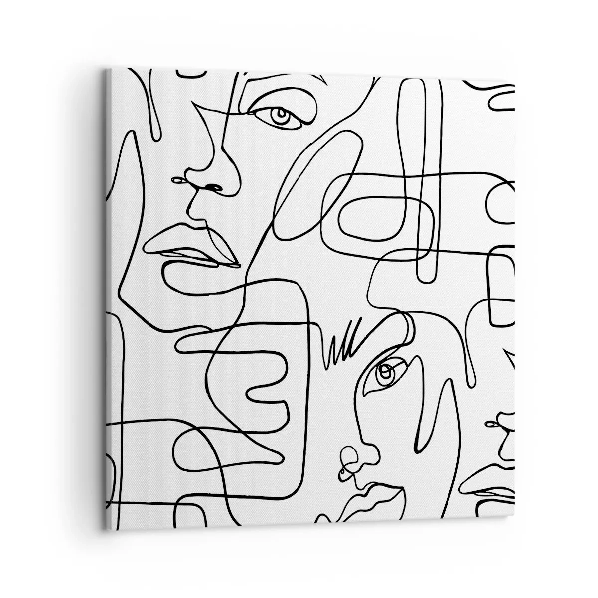 Schilderen op canvas - In verwarde emoties - 50x50 cm