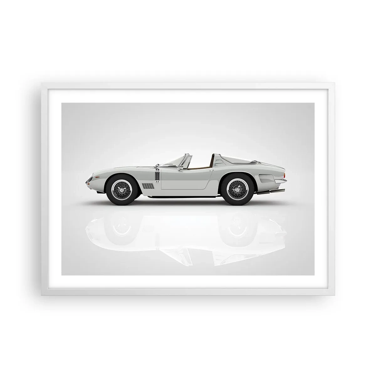 Poster in een witte lijst - Belofte van plezier - 70x50 cm