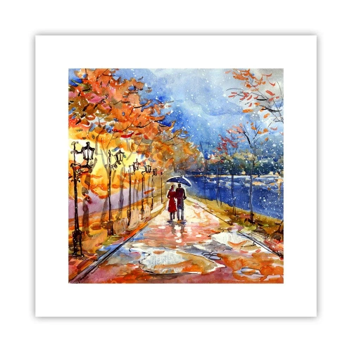 Poster - Samen tot de grens van de tijd - 30x30 cm