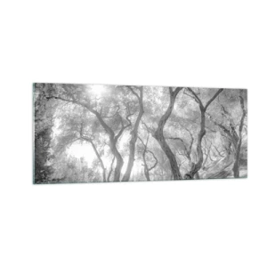 Schilderen op glas - In de olijfboomgaard - 100x40 cm