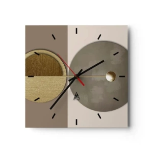 Wandklok - Klok - Perfecte balans - 30x30 cm