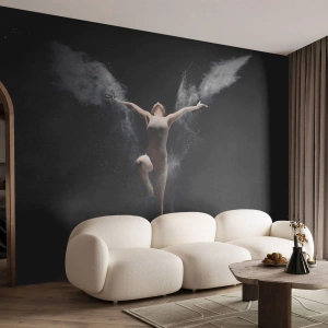 Fotobehang Premium Sand - Elfen bestaan - Abstractie, Danser, Gymnast - 100x70 cm