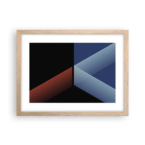 Een poster in een licht eiken lijst - Een eenvoudig verhaal - 40x30 cm