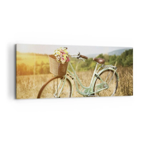 Schilderen op canvas - Ik blijf hier nog even - 100x40 cm