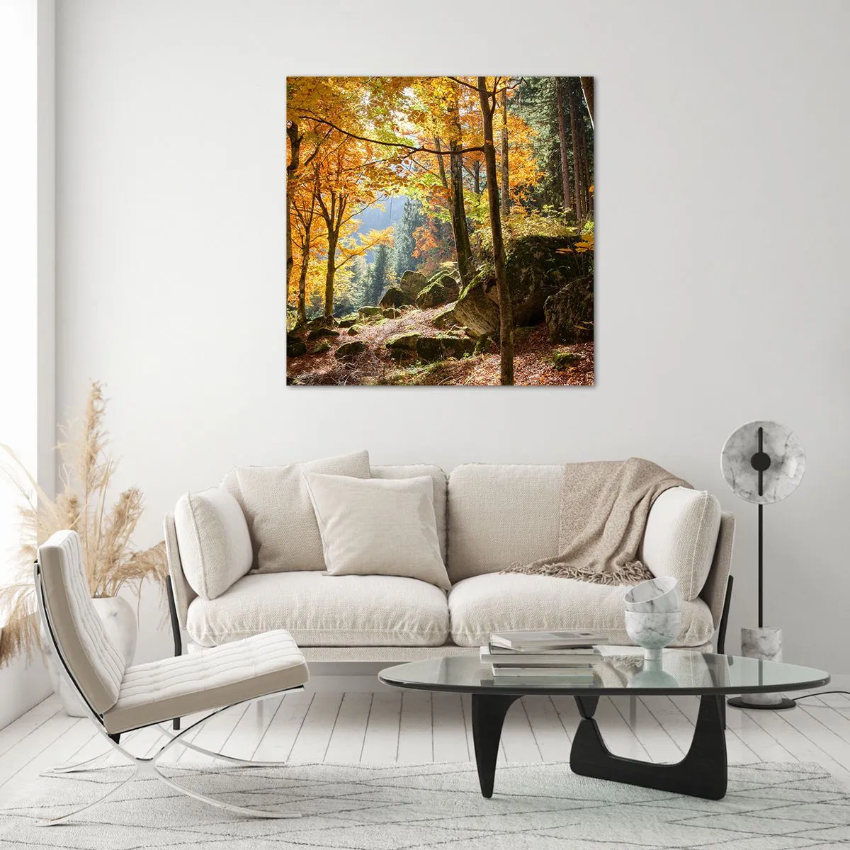 Schilderen op glas - Tijd om te ontspannen - 60x60 cm