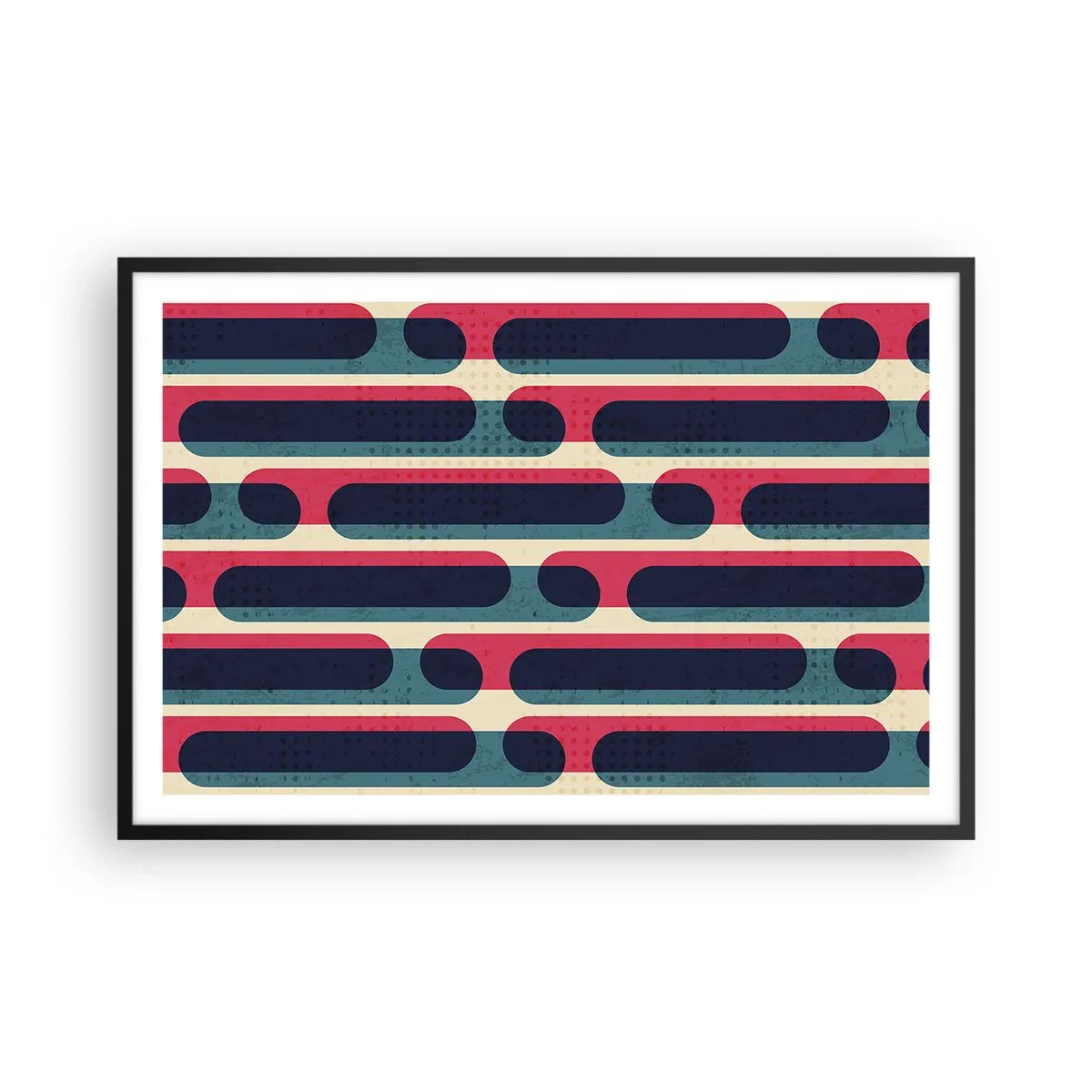 Poster in een zwarte lijst - In de diepte en vooruit - 91x61 cm