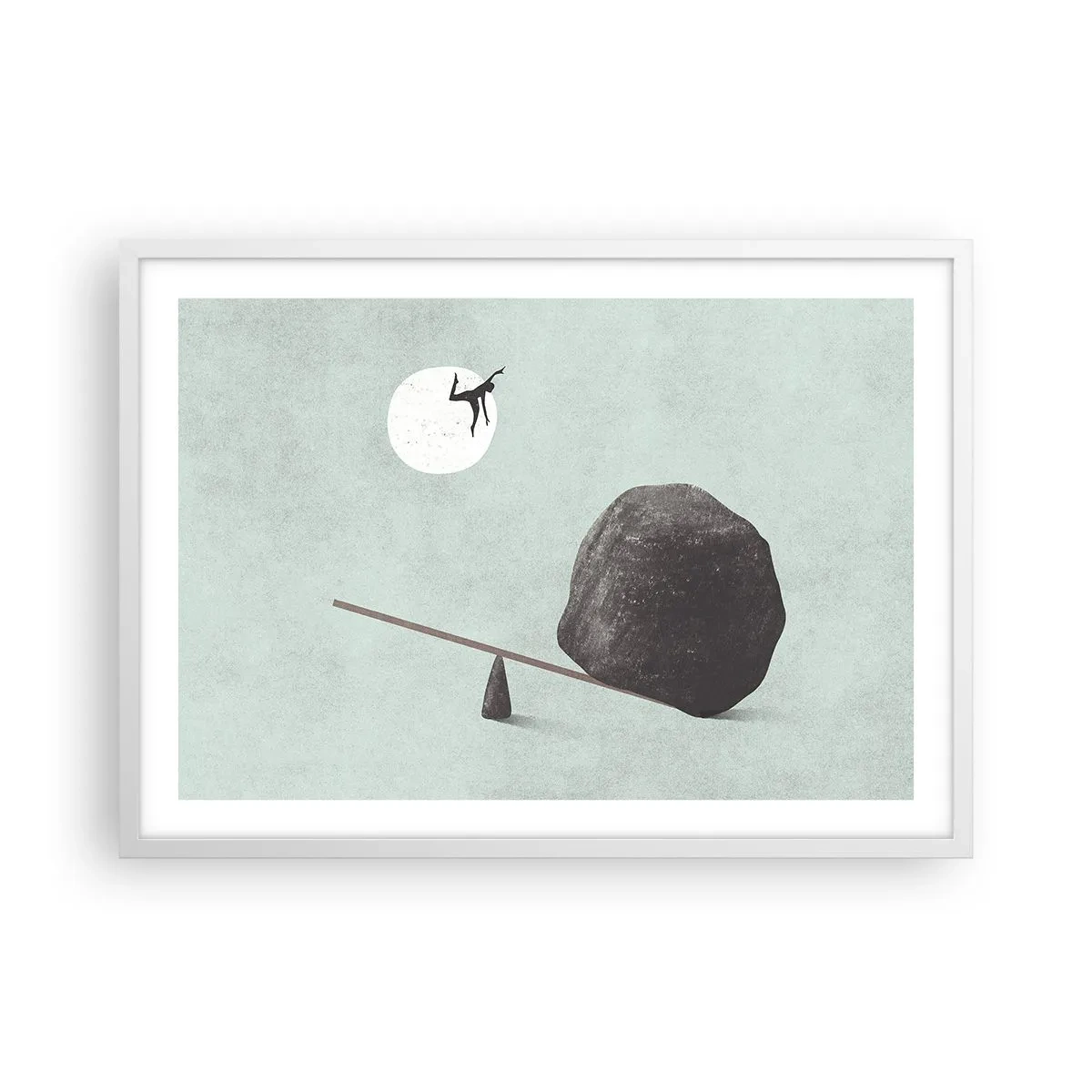 Poster in een witte lijst - Vervulde dromen - 70x50 cm