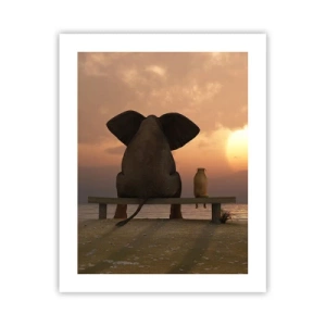 Poster - Het is goed om samen stil te zijn - 40x50 cm
