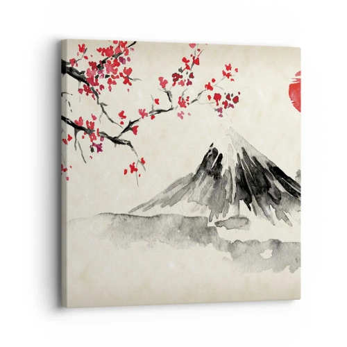Schilderen op canvas - Houd van Japan - 30x30 cm