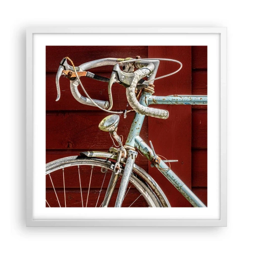 Poster in een witte lijst - Gecreëerd om te winnen - 50x50 cm