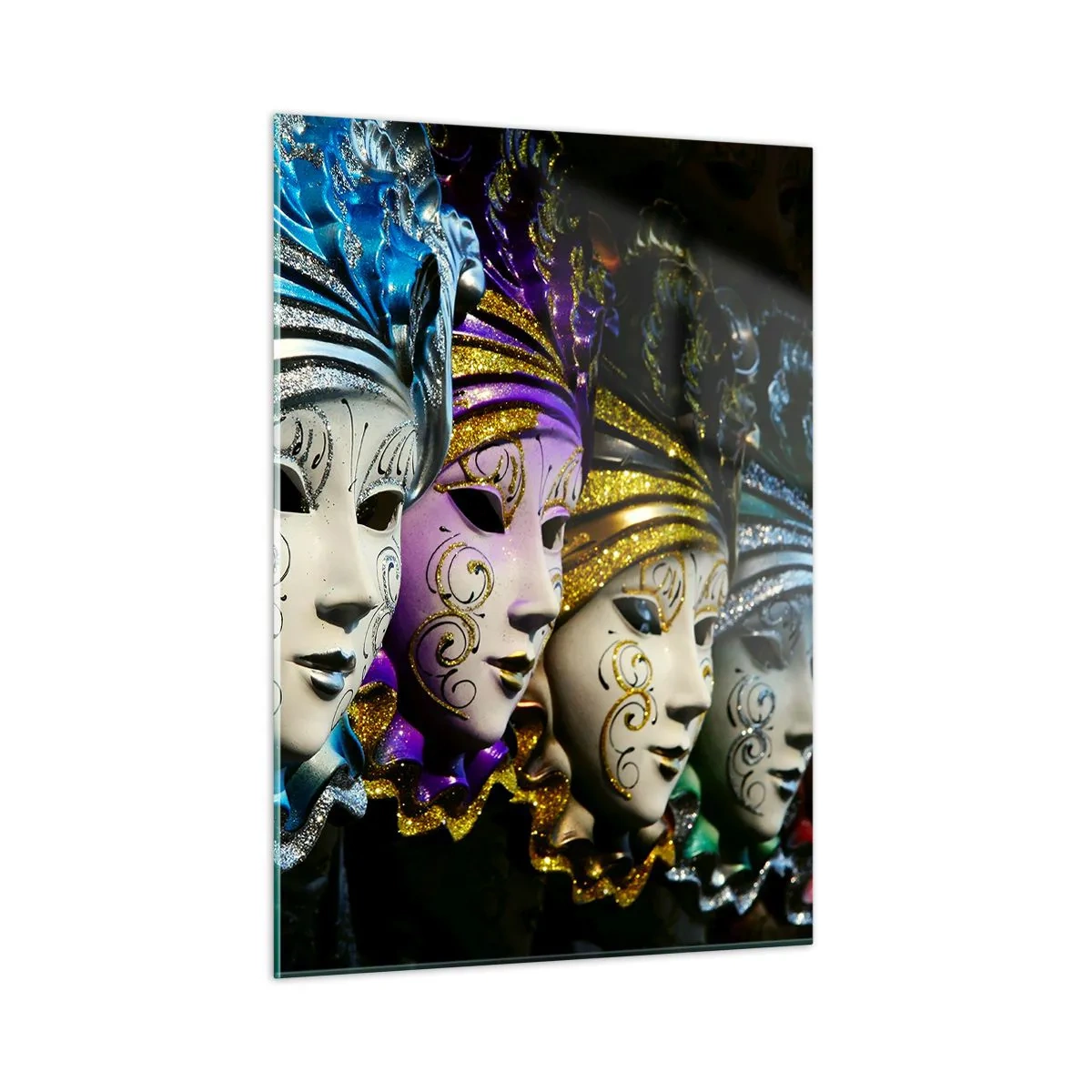 Schilderen op glas - Mysterie in goud en zilver - 50x70 cm