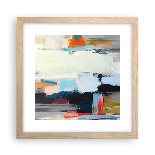 Een poster in een licht eiken lijst - Is er een methode? - 30x30 cm