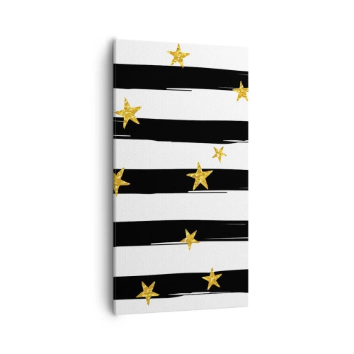 Schilderen op canvas - We zijn allemaal geboren onder een gelukkige ster - 55x100 cm