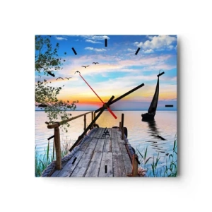 Wandklok - Klok - Goedeavond - 30x30 cm