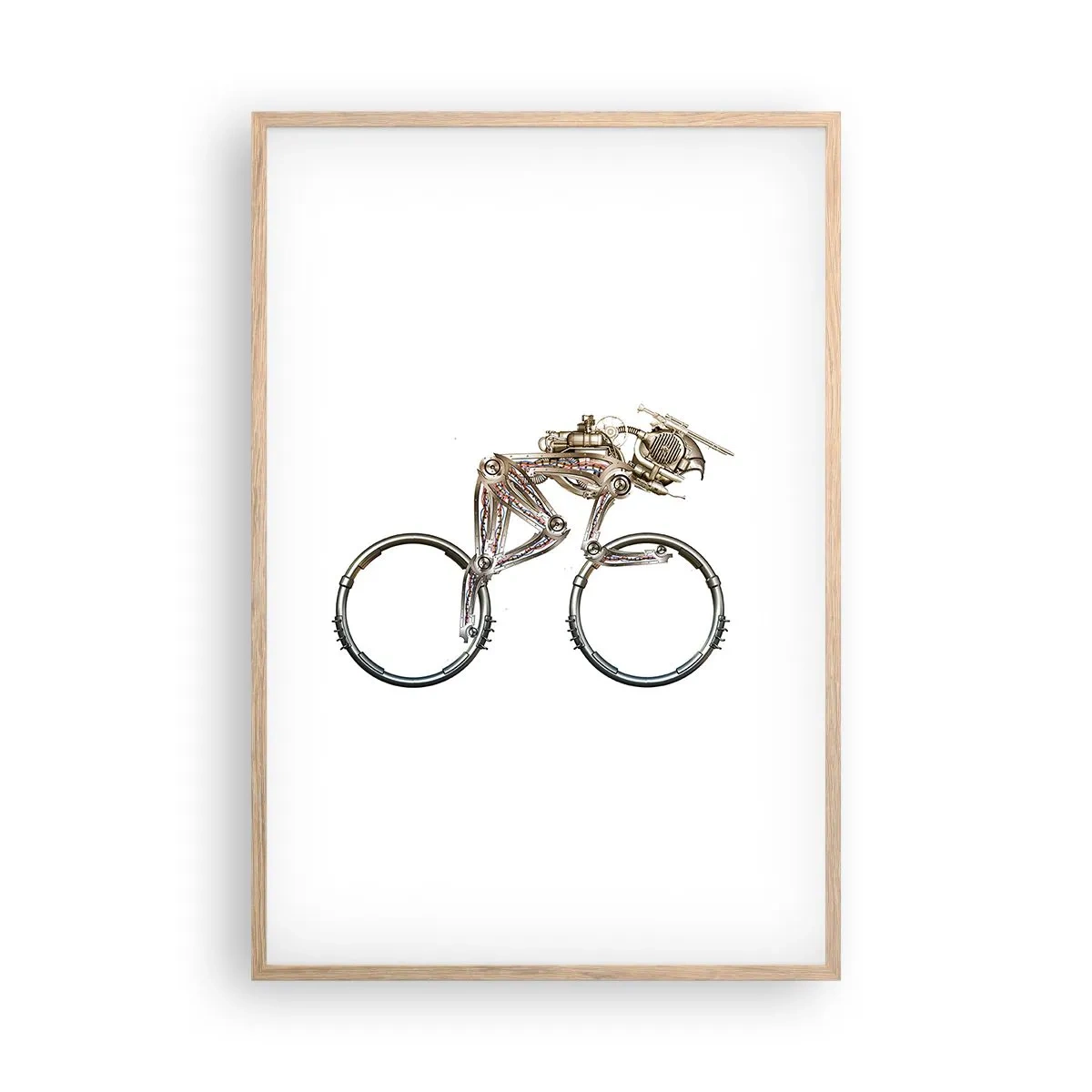 Een poster in een licht eiken lijst - Een prachtige machine - 61x91 cm