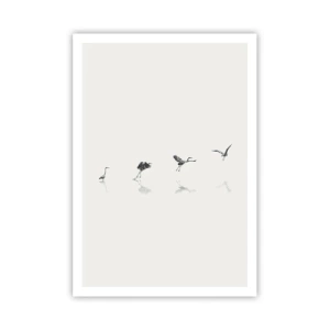 Poster - Vier eenvoudige stappen - 70x100 cm