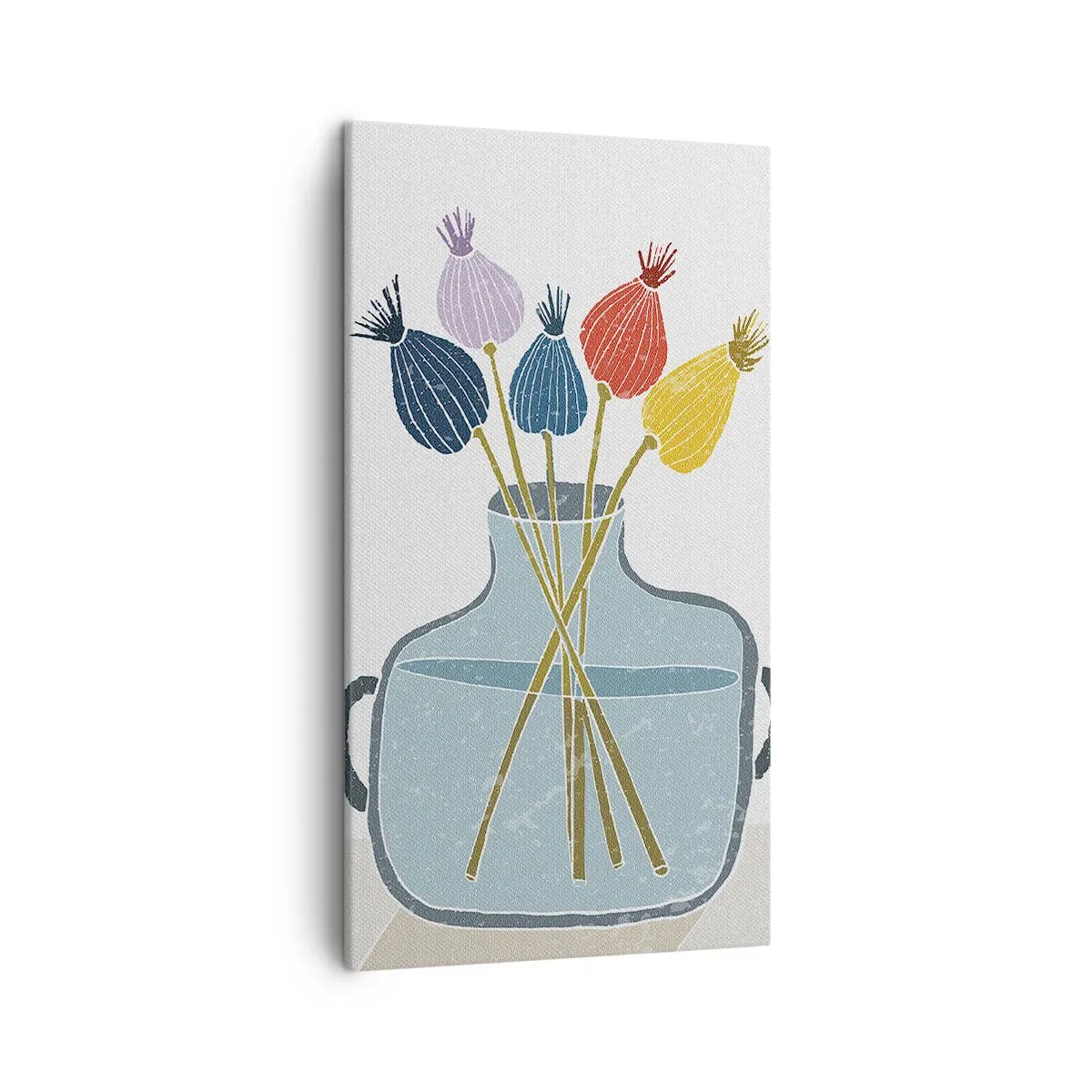 Schilderen op canvas - Alsof hij met maanzaad heeft gezaaid - 45x80 cm