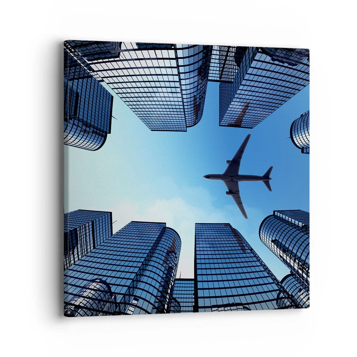 Schilderen op canvas - Het uitzicht vanuit het glazen ravijn - 40x40 cm