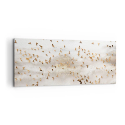 Schilderen op canvas - Het is tijd… - 100x40 cm