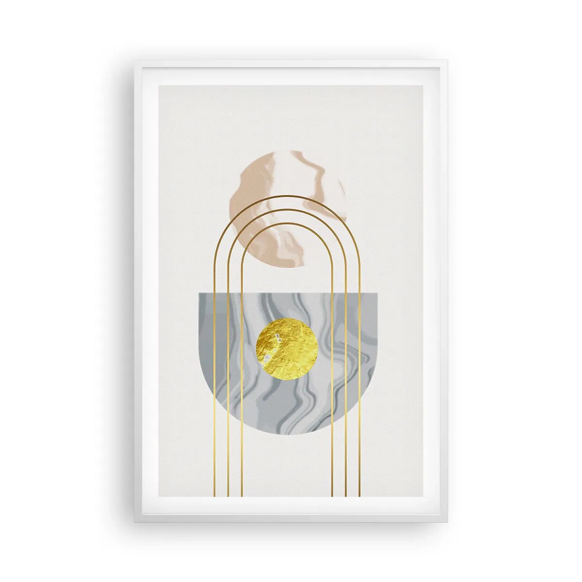 Poster in een witte lijst - Helderheid en schittering - 61x91 cm