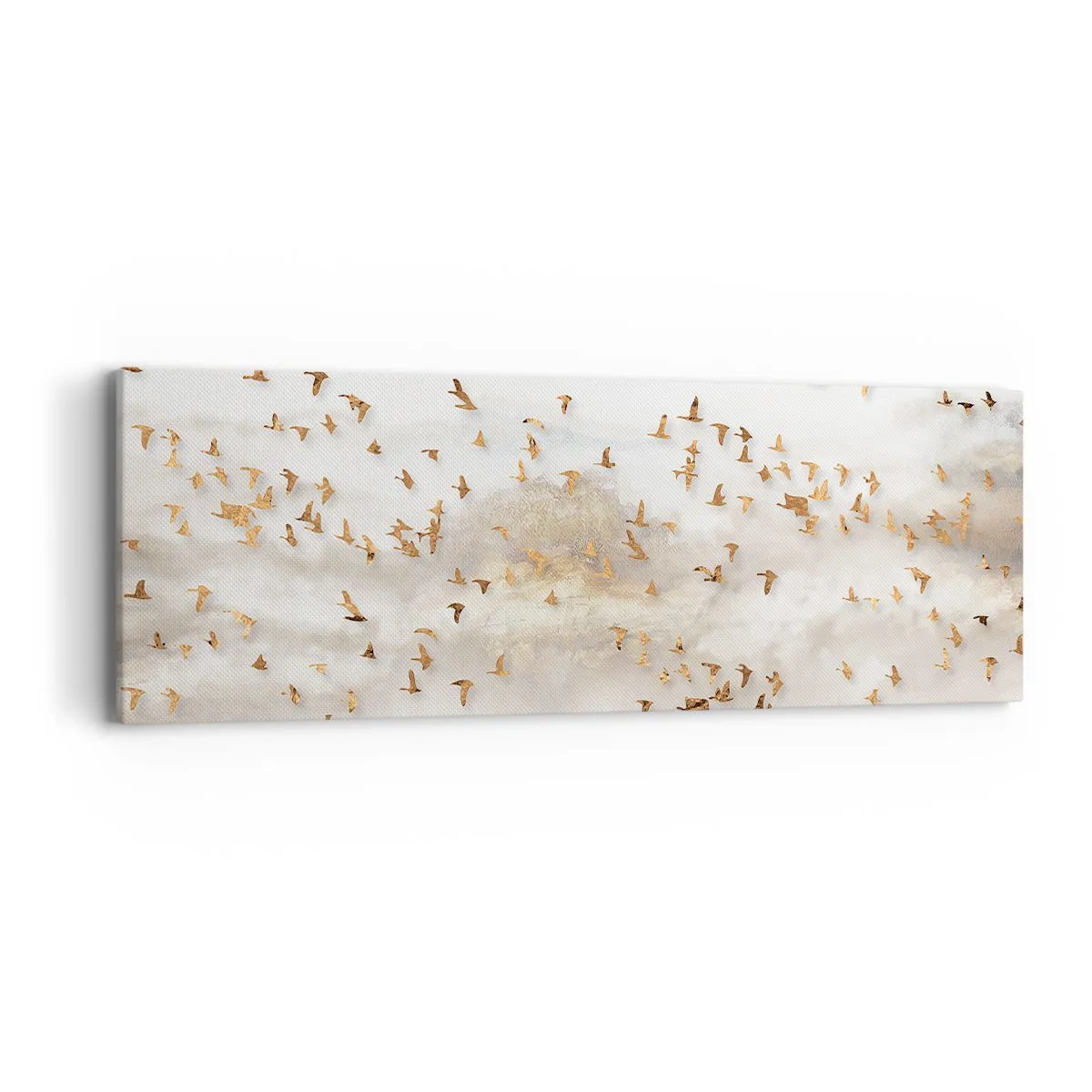 Schilderen op canvas - Het is tijd… - 90x30 cm