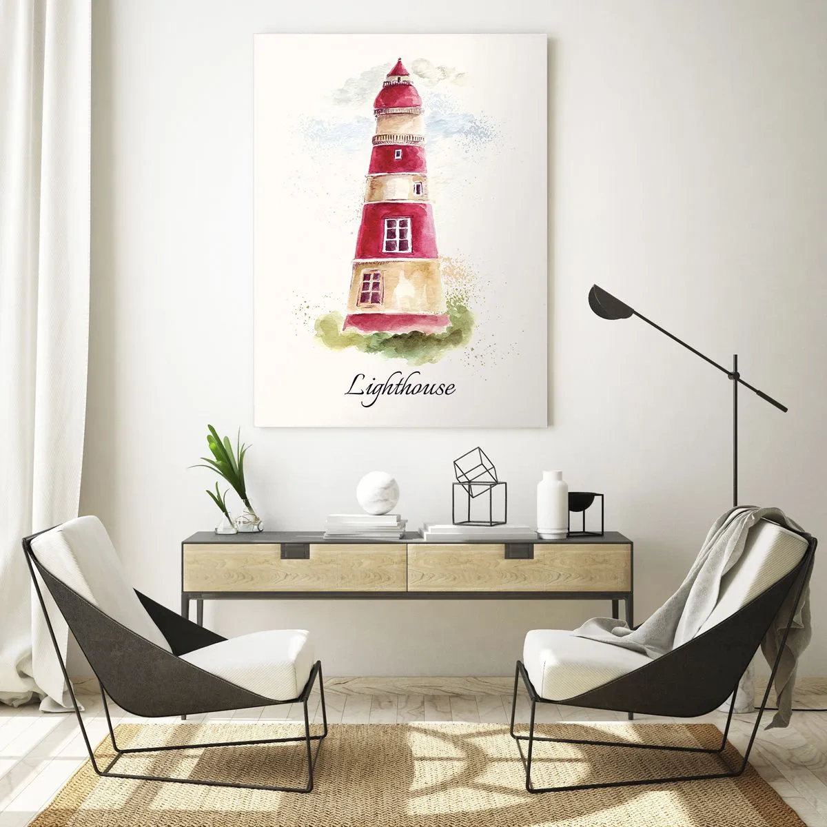 Schilderen op glas - Er is altijd goed weer in de buurt - 50x70 cm