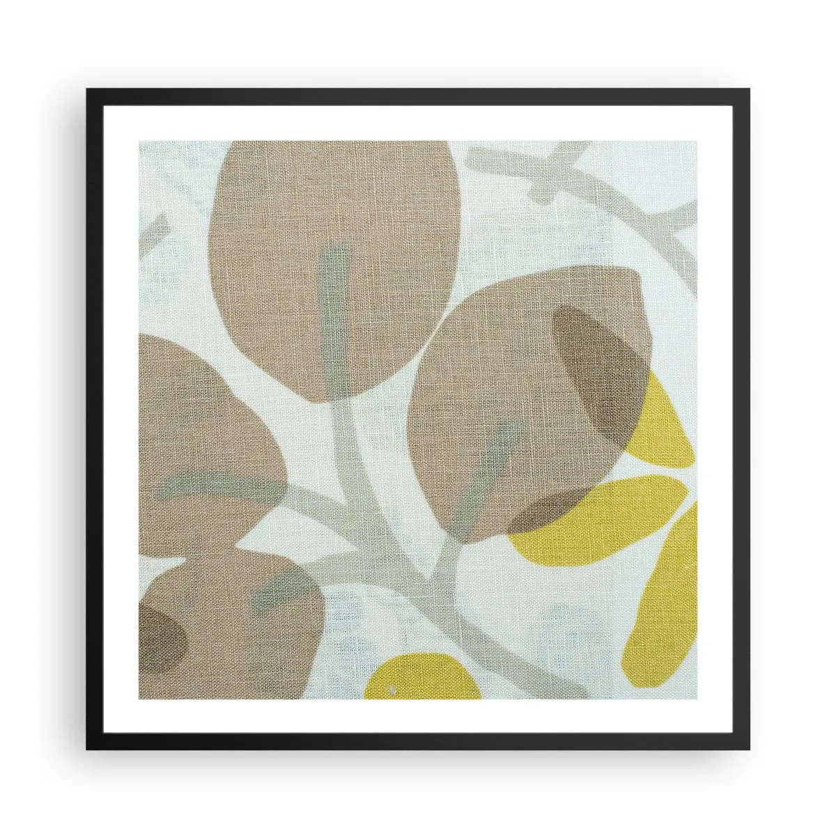 Poster in een zwarte lijst - Compositie in volle zon - 60x60 cm