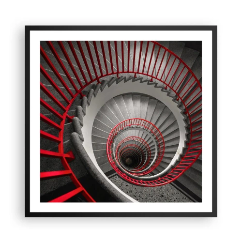 Poster in een zwarte lijst - Architectuur plezier - 60x60 cm