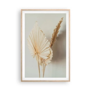 Een poster in een licht eiken lijst - Wanneer je verlichting nodig hebt - 61x91 cm