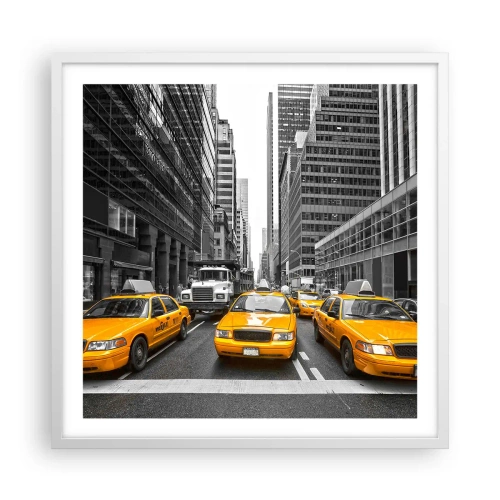 Poster in een witte lijst - Wij geven de stad de kleuren - 60x60 cm