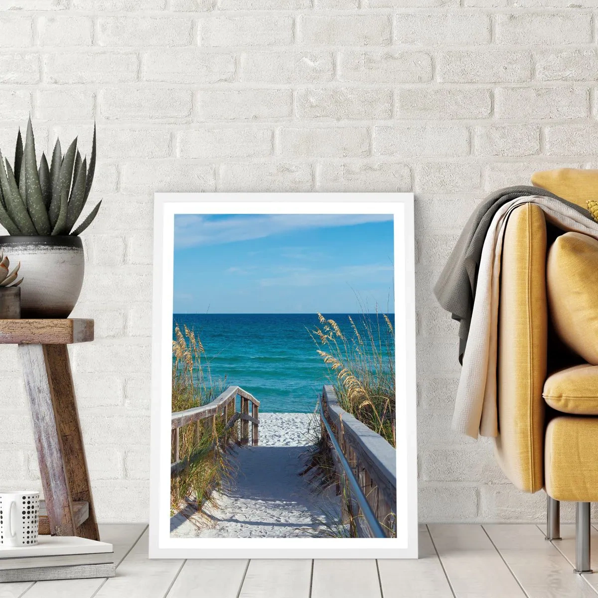 Poster in een witte lijst - In de zon, in de wind - 70x100 cm