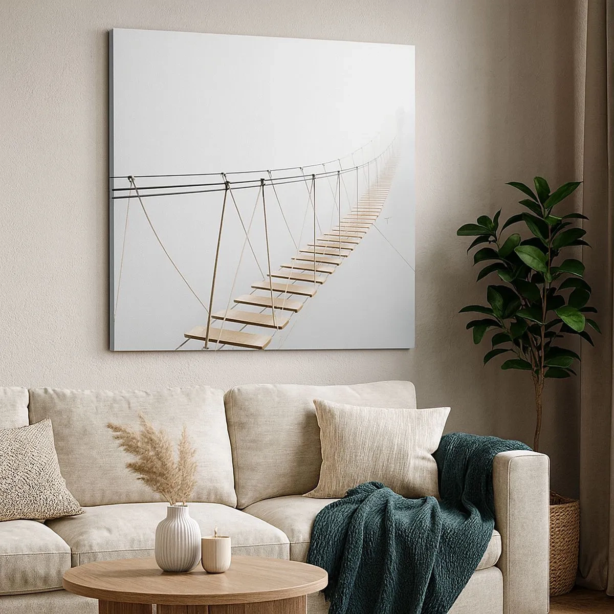 Schilderen op canvas - Waar zal het je brengen? - 30x30 cm