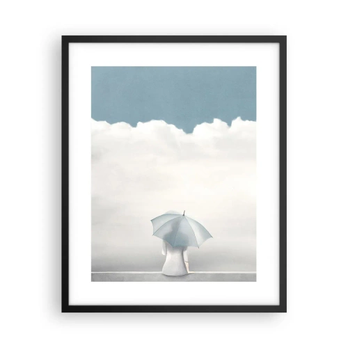 Poster in een zwarte lijst - Op de rand van realiteit en dromen - 40x50 cm