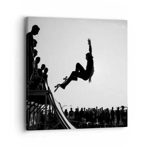 Schilderen op canvas - Helden en kijkers - 40x40 cm