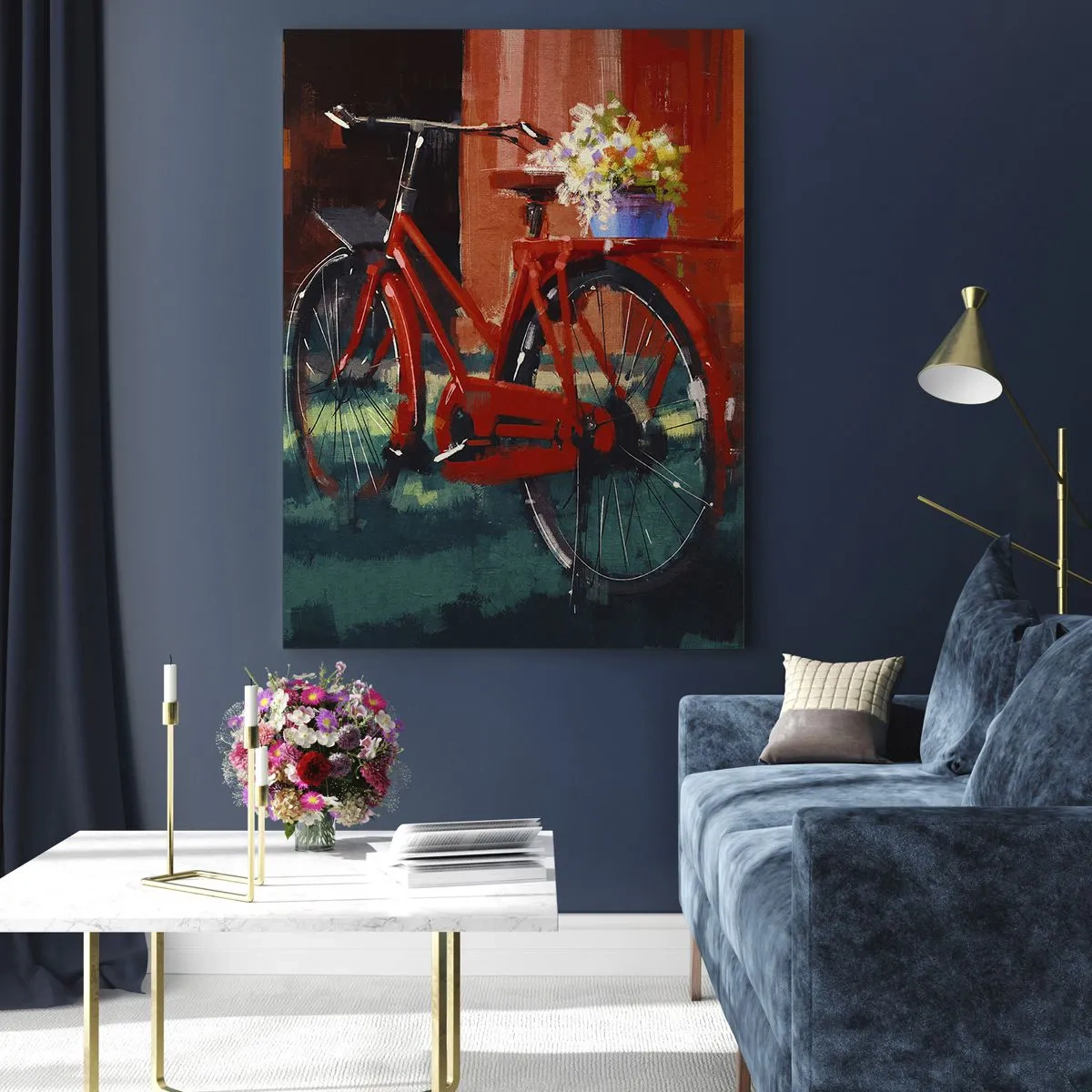 Schilderen op glas - Ik wil met mijn fiets rijden - 50x70 cm