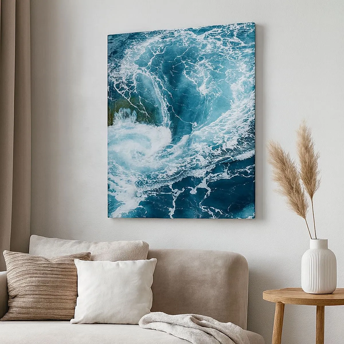 Schilderen op canvas - De poort naar het binnenste van de aarde - 30x30 cm