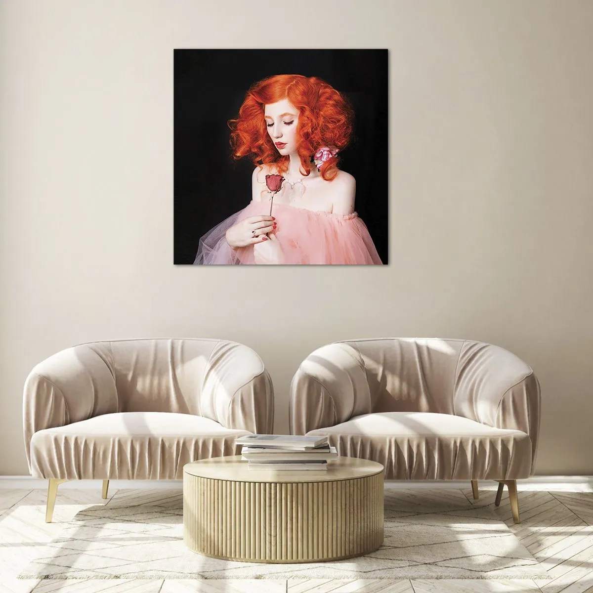 Schilderen op glas - In barokstijl - 40x40 cm