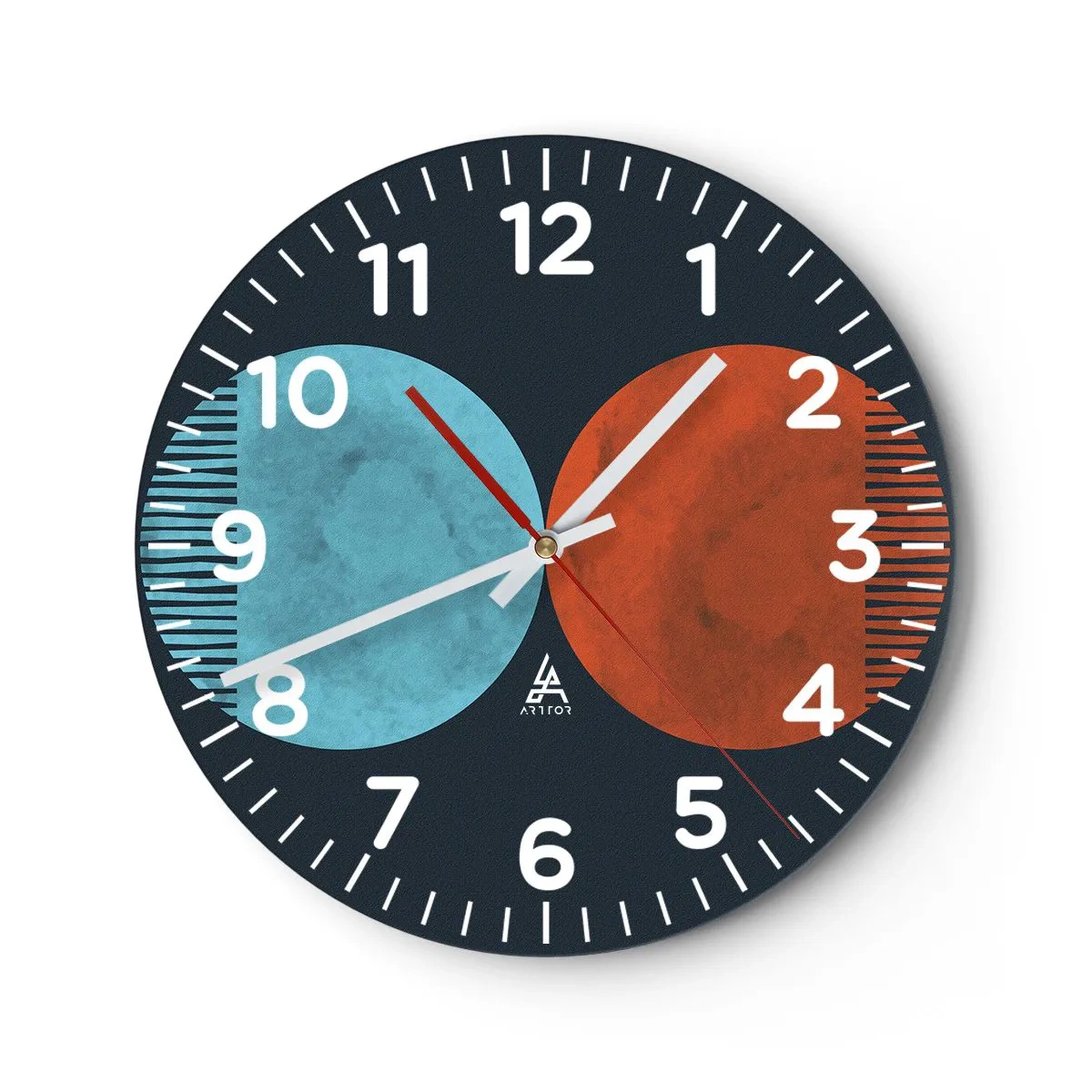 Wandklok - Klok - Alleen geometrie? - 30x30 cm