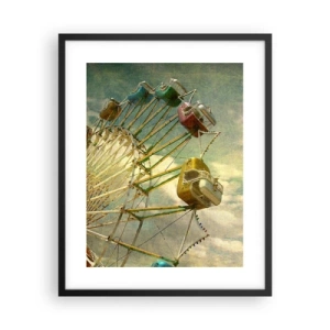 Poster in een zwarte lijst - Het zal zo zijn, het zal leuk zijn..., - 40x50 cm