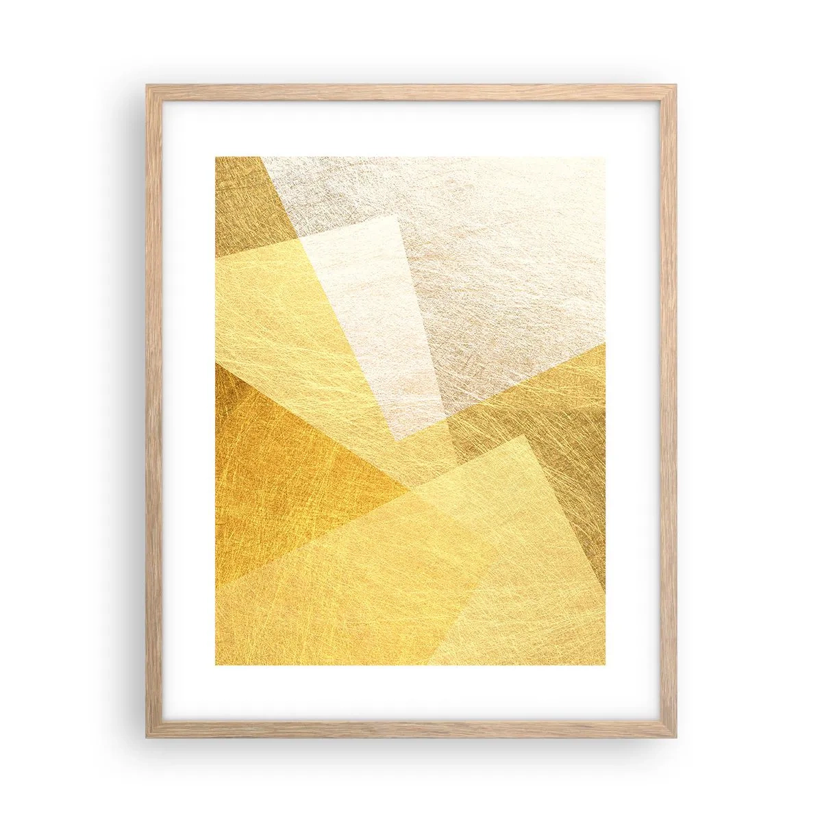 Een poster in een licht eiken lijst - Geometrie weer - 40x50 cm