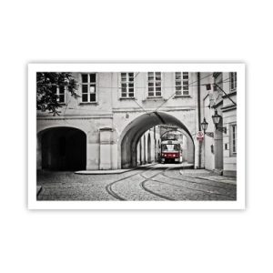 Poster - Door het doolhof van de stad - 91x61 cm