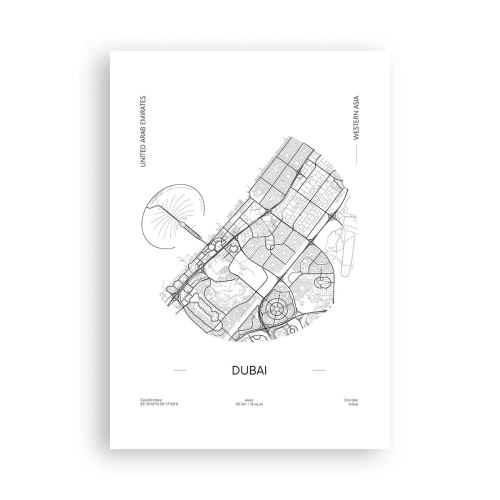 Poster - Anatomie van Dubai - 70x100 cm