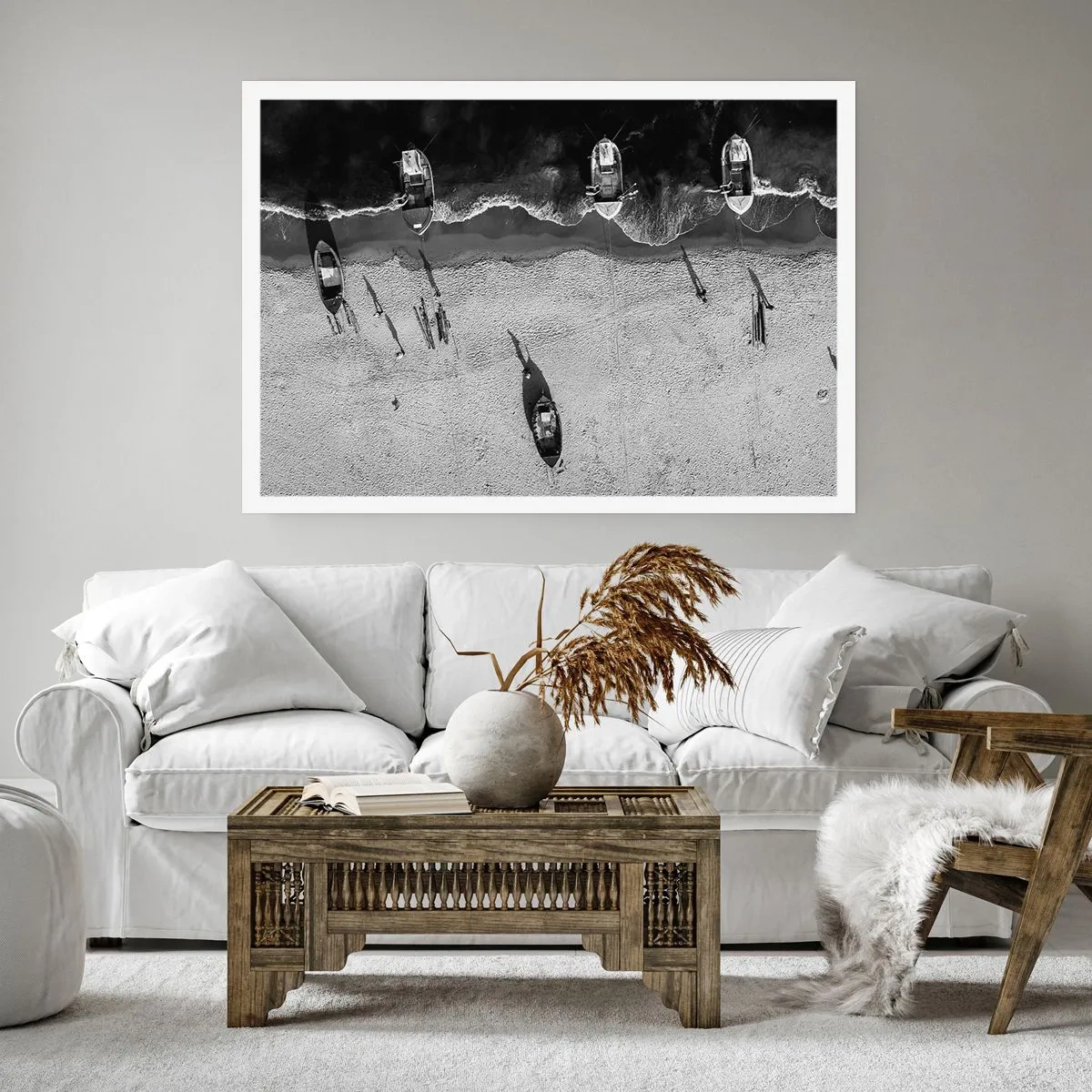 Poster - Nog steeds aan de oever… - 91x61 cm