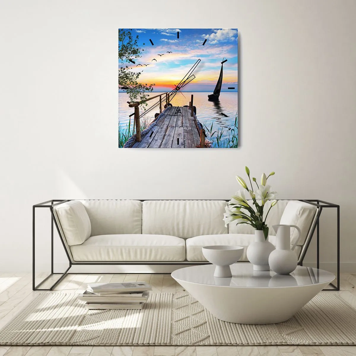 Wandklok - Klok - Goedeavond - 30x30 cm