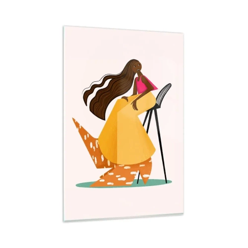 Schilderen op glas - Fashion is ook leuk - 80x120 cm