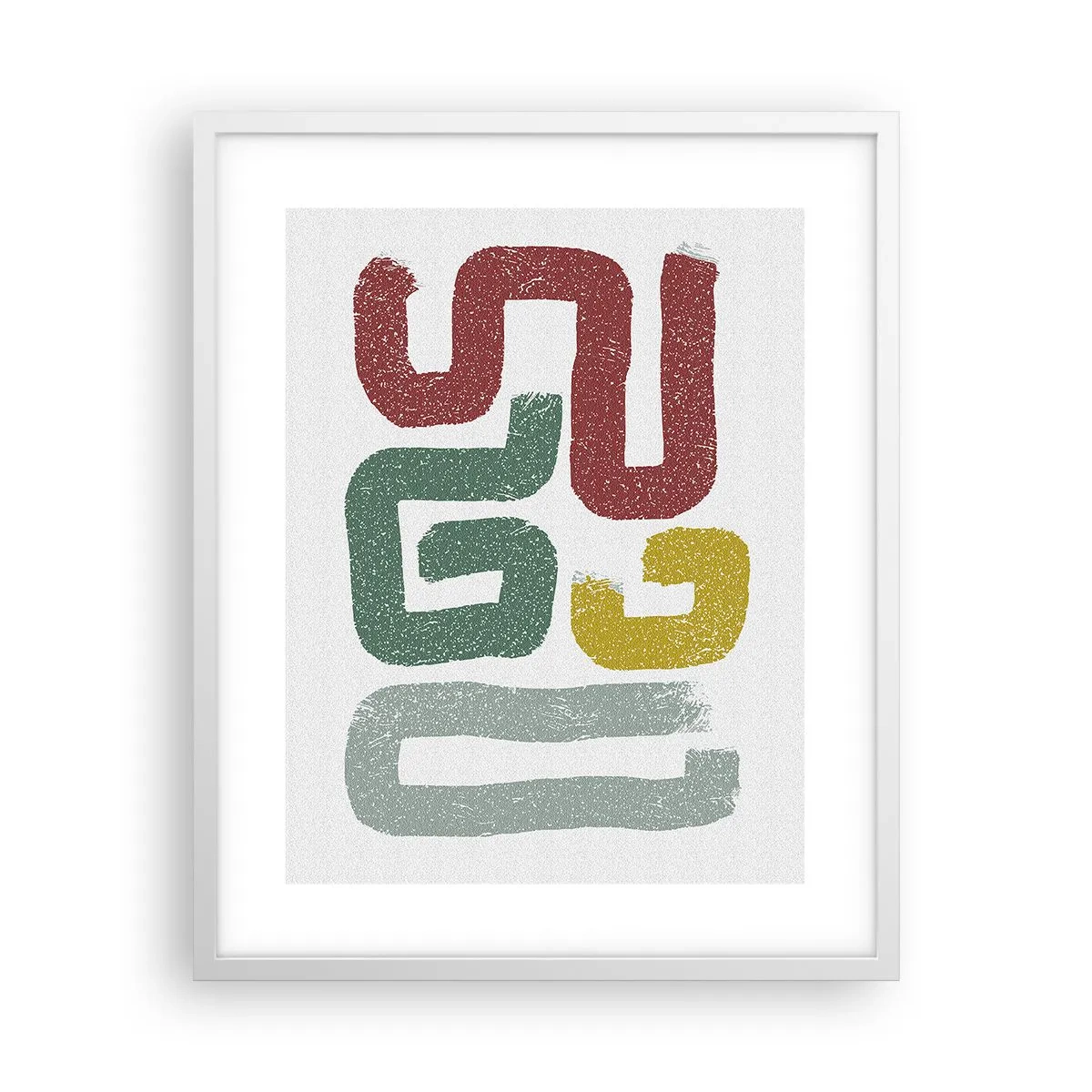 Poster in een witte lijst - In een onbekende taal - 40x50 cm